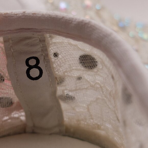 Not Rated white lacey loafers - Picture 3 of 3